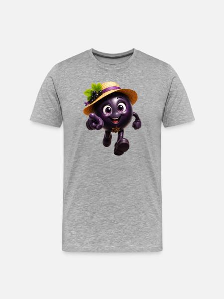 groseille - T-shirt bio Premium Homme - gris chiné