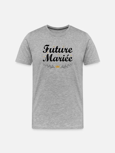 bride - Men's Premium Organic T-Shirt - heather grey