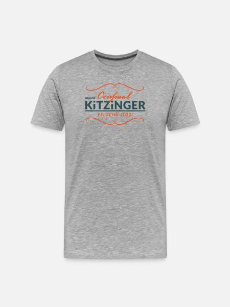 Obachd! - Orichinal Kitzinger - Männer Premium Bio T-Shirt - Grau meliert