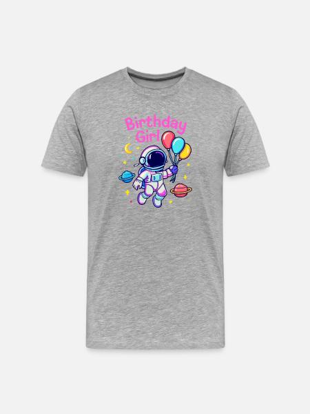 Birthday Girl - Men's Premium Organic T-Shirt - heather grey