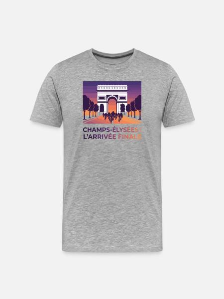 Paris Arrivée Finale - T-shirt bio Premium Homme - gris chiné
