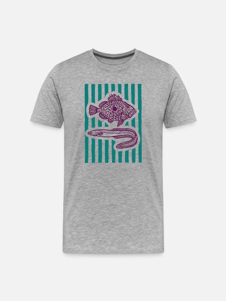 Vapeur de poisson - T-shirt bio Premium Homme - gris chiné