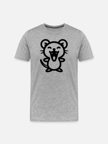 souris - T-shirt bio Premium Homme - gris chiné