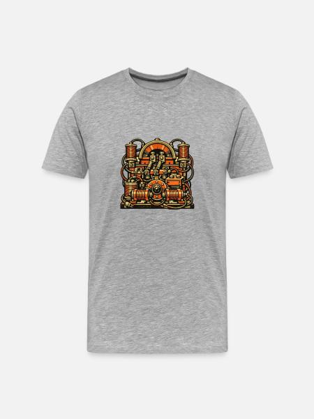 Electrician Tools Power Technology Design - Men's Premium Organic T-Shirt - heather grey