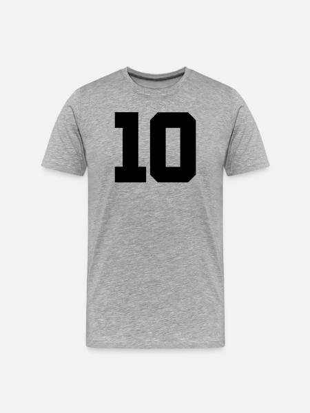 10 - Men's Premium Organic T-Shirt - heather grey