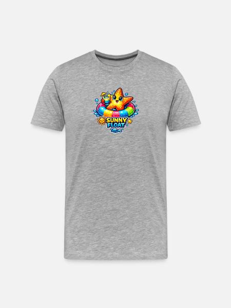 Sun star in water fun - Men's Premium Organic T-Shirt - heather grey