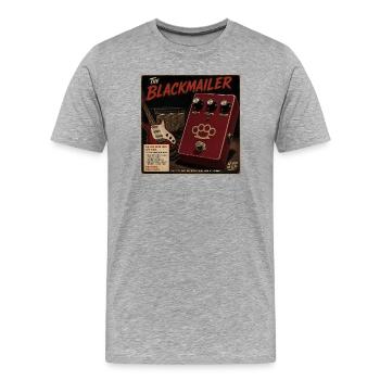 Le Maître-Chanteur — Pédale d’intimidation pour guitare - T-shirt bio Premium Homme - gris chiné - Devant - Damien (186cm)