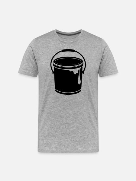 Paint can - Men's Premium Organic T-Shirt - heather grey