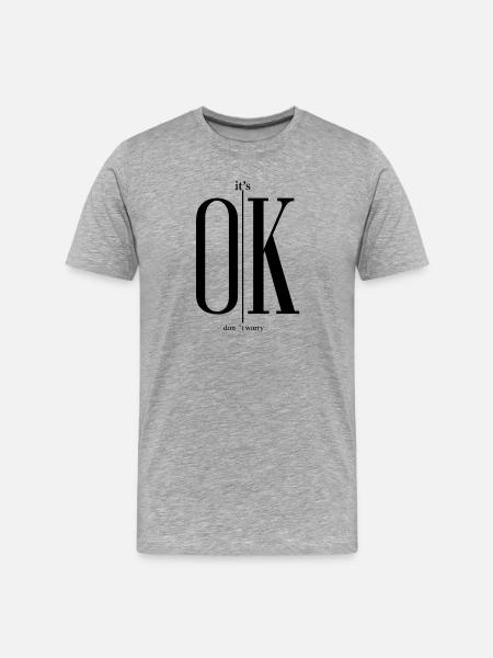 Unklares Design – Bild fehlt - Männer Premium Bio T-Shirt - Grau meliert