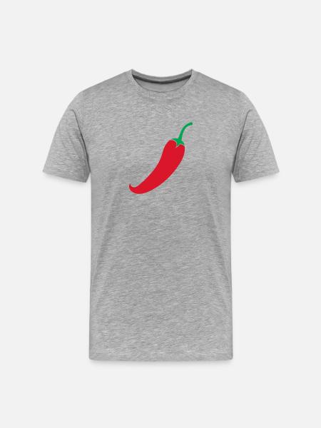 Piment rouge - T-shirt bio Premium Homme - gris chiné