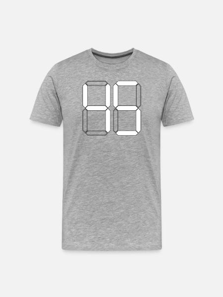 NUMBER 45 Forty-Five Gift Digital - Men's Premium Organic T-Shirt - heather grey