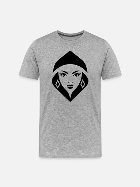 Cobra Queen – powerful, feminine, and commanding - Men's Premium Organic T-Shirt - heather grey