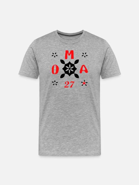 Oma 2027 - Männer Premium Bio T-Shirt - Grau meliert