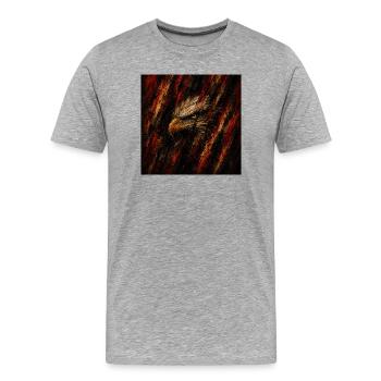 Aigle  - T-shirt bio Premium Homme - gris chiné - Devant - Damien (186cm)