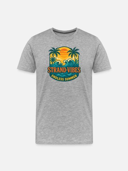 Beach Vibes Endless Summer - Men's Premium Organic T-Shirt - heather grey