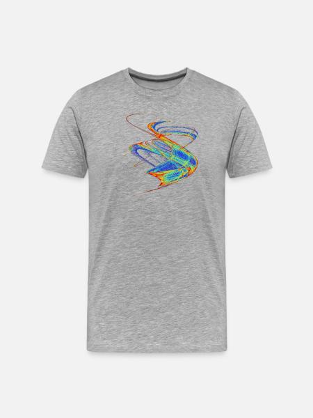 Farbenwind - Männer Premium Bio T-Shirt - Grau meliert