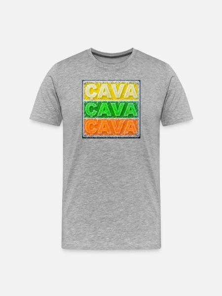 Frosted Cava - Men's Premium Organic T-Shirt - heather grey