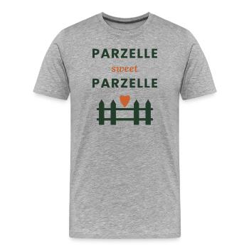 Pitch sweet Plot - Men's Premium Organic T-Shirt - heather grey - Front - Damien (186cm)