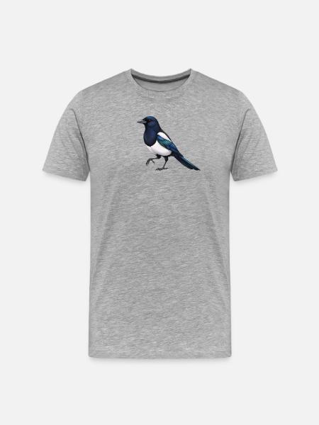 Pie - T-shirt bio Premium Homme - gris chiné