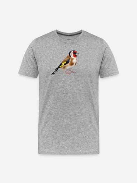 Chardonneret - T-shirt bio Premium Homme - gris chiné