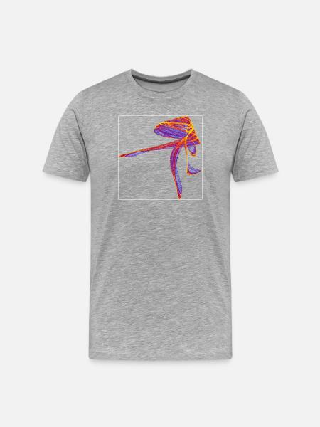 Eleganz im Chaos - Männer Premium Bio T-Shirt - Grau meliert