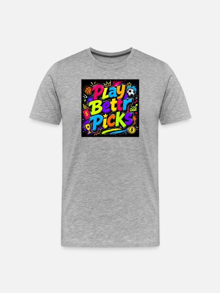 Play Bettr Pics - Men's Premium Organic T-Shirt - heather grey