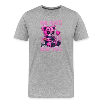 Pastel Goth Soft Goth Gaming Gamer - T-shirt bio Premium Homme - gris chiné - Devant - Damien (186cm)