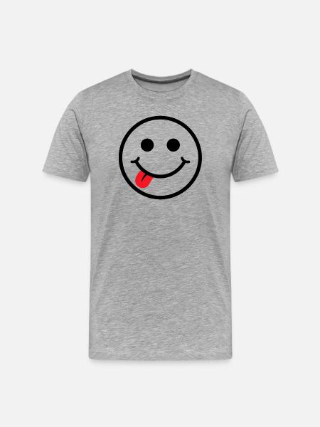 Smiley - T-shirt bio Premium Homme - gris chiné