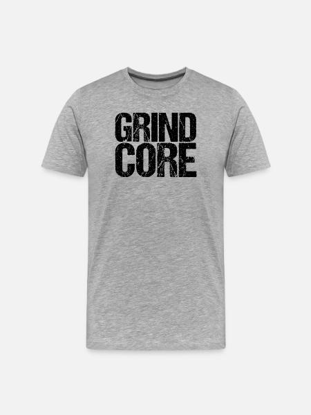 Grindcore - T-shirt bio Premium Homme - gris chiné
