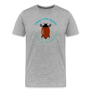 Maikäfer - Männer Premium Bio T-Shirt - Grau meliert - Vorne - Damien (186cm)