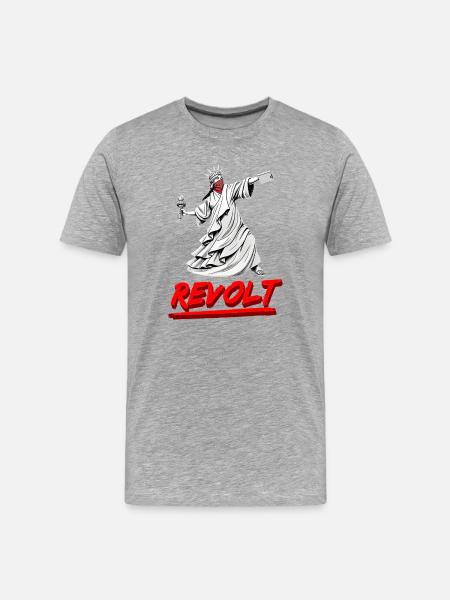 Révolte - T-shirt bio Premium Homme - gris chiné