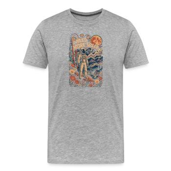 J’ai besoin de plus d’espace - T-shirt bio Premium Homme - gris chiné - Devant - Damien (186cm)