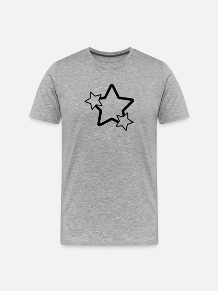 Étoiles - T-shirt bio Premium Homme - gris chiné