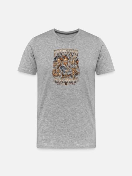 Founding Father Ben Franklin, July 4 - Men's Premium Organic T-Shirt - heather grey