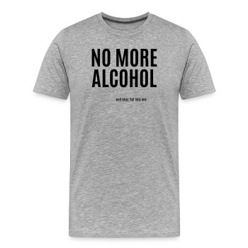 Conception manquante — Veuillez fournir un téléchargement - T-shirt bio Premium Homme - gris chiné - Devant - Damien (186cm)