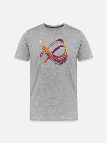 Golden Chaos Ride – Chaos Theory - Men's Premium Organic T-Shirt - heather grey