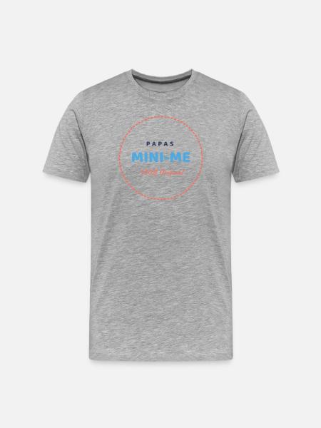 Papa's MIINI-ME - Men's Premium Organic T-Shirt - heather grey