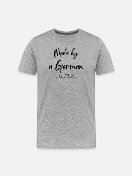Made by a German - Men's Premium Organic T-Shirt - heather grey