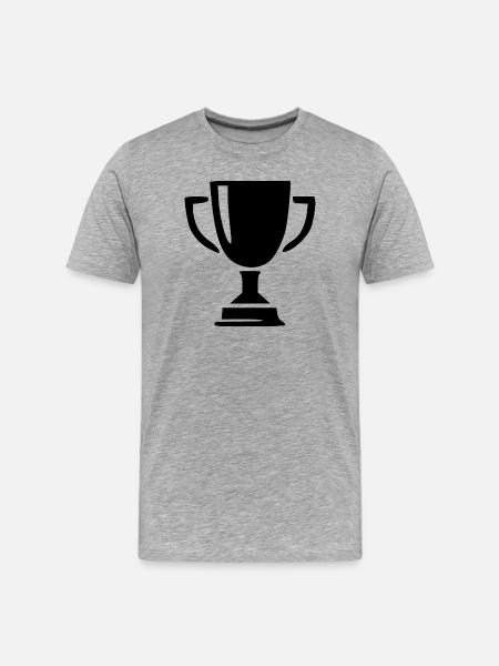 Cup Victory Gift Sportsman - Men's Premium Organic T-Shirt - heather grey