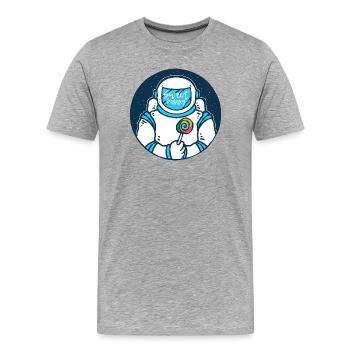 Sweet Galaxy Astronaut - T-shirt bio Premium Homme - gris chiné - Devant - Damien (186cm)