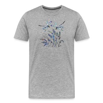 important - T-shirt bio Premium Homme - gris chiné - Devant - Damien (186cm)