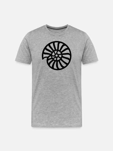 Ammonite - Men's Premium Organic T-Shirt - heather grey