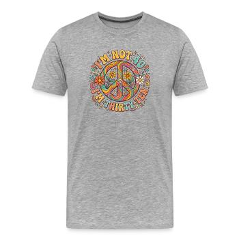 Je n’ai pas 40 ans, c’est mon 30e anniversaire - T-shirt bio Premium Homme - gris chiné - Devant - Damien (186cm)