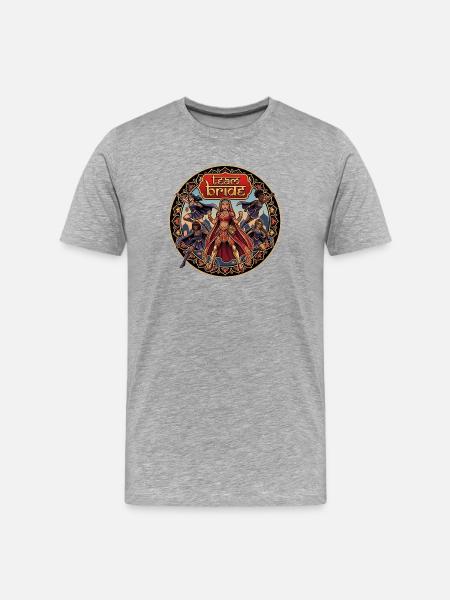Team Bride Mandala Power - Men's Premium Organic T-Shirt - heather grey