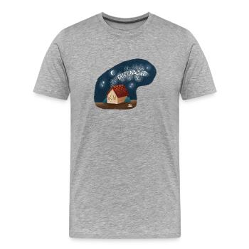 Gutenacht Hauszauber - Männer Premium Bio T-Shirt - Grau meliert - Vorne - Damien (186cm)