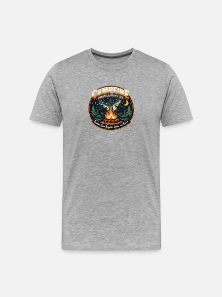 Campfire Star Club - Men's Premium Organic T-Shirt - heather grey