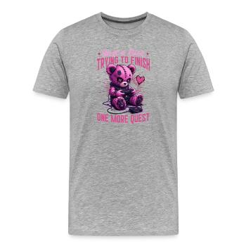 Pastel Goth Soft Goth Gaming Gamer - T-shirt bio Premium Homme - gris chiné - Devant - Damien (186cm)
