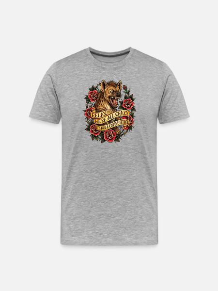 Relax, we're all crazy - Men's Premium Organic T-Shirt - heather grey