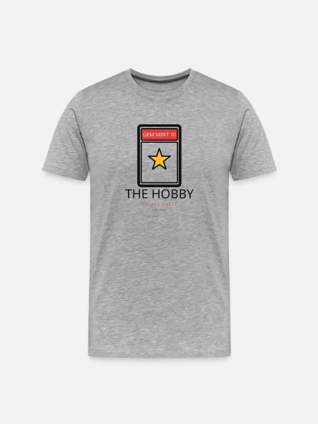 GEM MINT 10 Card Print - Men's Premium Organic T-Shirt - heather grey