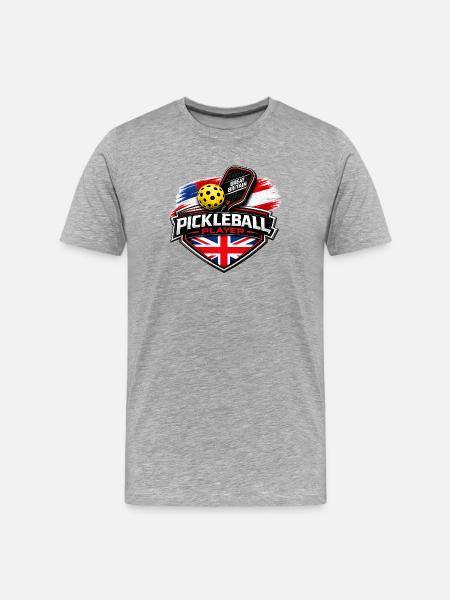 Pickleball GREAT BRITAIN - Men's Premium Organic T-Shirt - heather grey